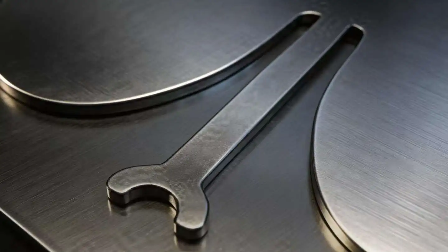 Edge rounding result on laser cut stainless steel sheet metal parts