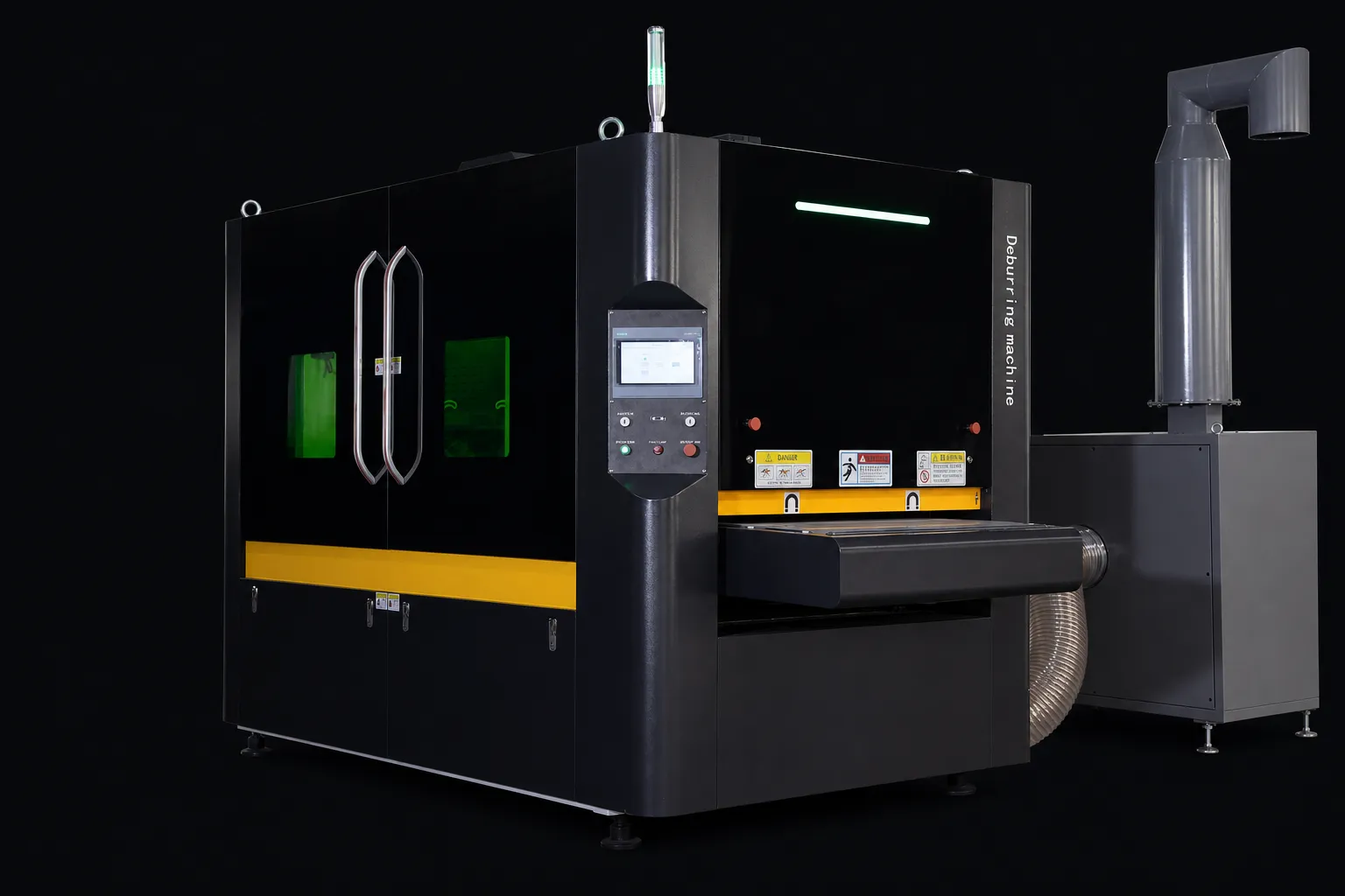 Lasvio sheet metal deburring machine for burr removal, edge rounding and surface finishing