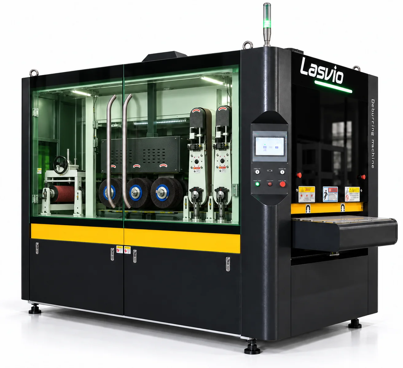 Lasvio BBRP automatic deburring edge rounding and surface finishing machine
