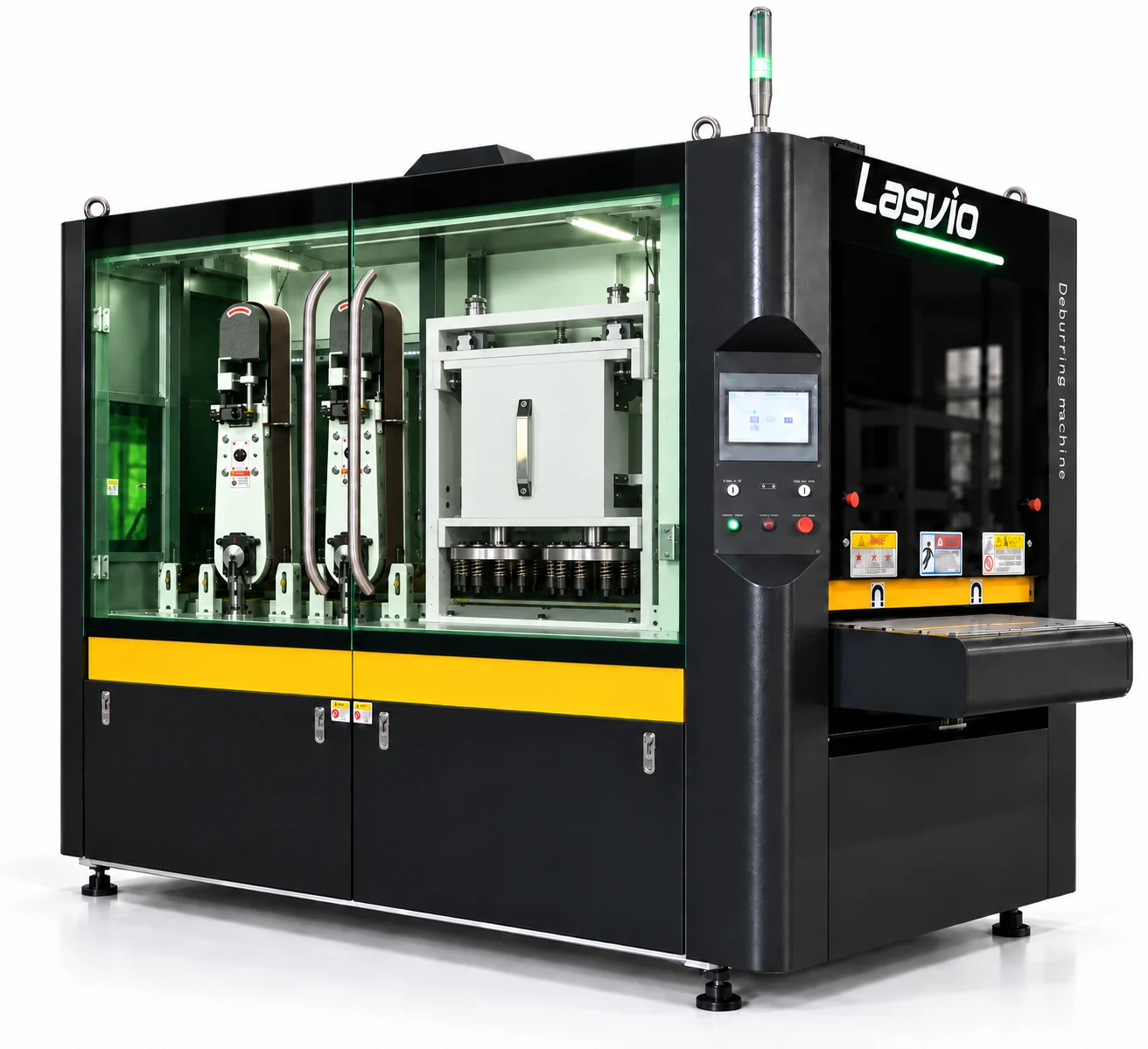 Heavy Slag Removal Machine for Thermal Cut Steel Parts | Lasvio lasvio hbb heavy slag removal machine